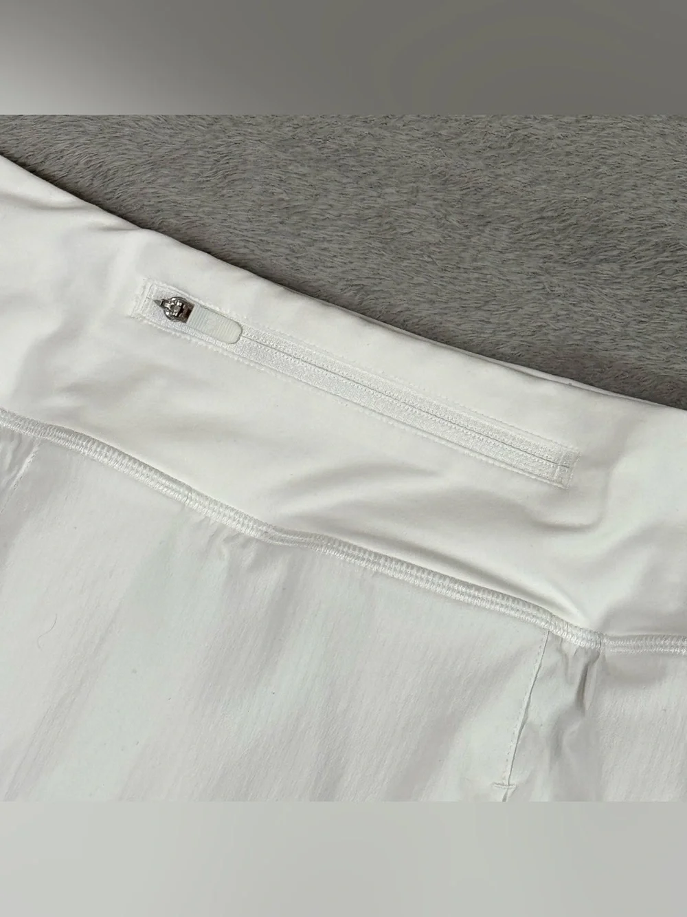 lululemon pace rival Mid-Rise Skirt White Tennis Golf Athletic Skort Womens Sz 8
